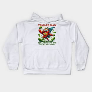 Tomato Man - Hero of Healthy Habits Kids Hoodie